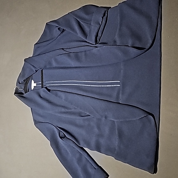 Time and Tru Tops - Time and tru open front blazer navy blue with pockets #245